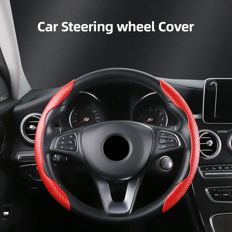 

For Audi A1 A3 A4 A5 A6 A7 A8 Q2 Q3 Q5 Q7 TT S3 S4 S5 S7 R8 RS3 RS Car Steering Wheel Cover Trim Interior Decoration Accessories