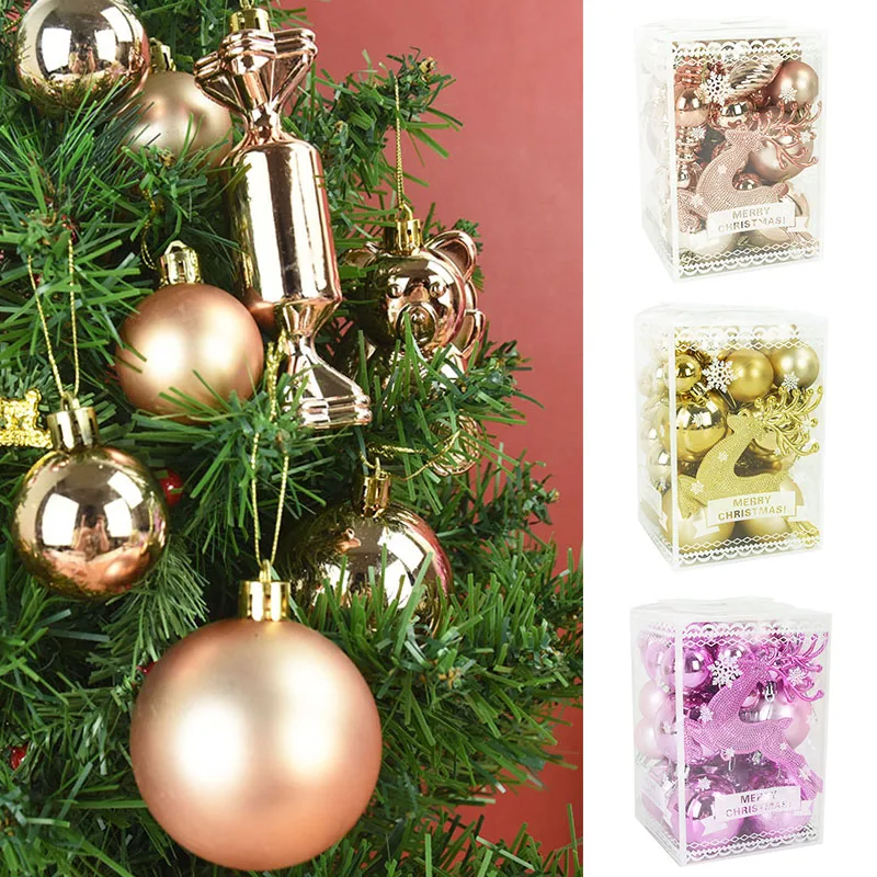 30pcs/Box Elk Stocking Christmas Balls Ornaments Xmas Tree Hanging Pendant Christmas Decorations for Home 2023 New Year Navidad
30pcs/Box Elk Stocking Christmas Balls Ornaments Xmas Tree Hanging Pendant Christmas Decorations for Home 2023 New Year Navidad