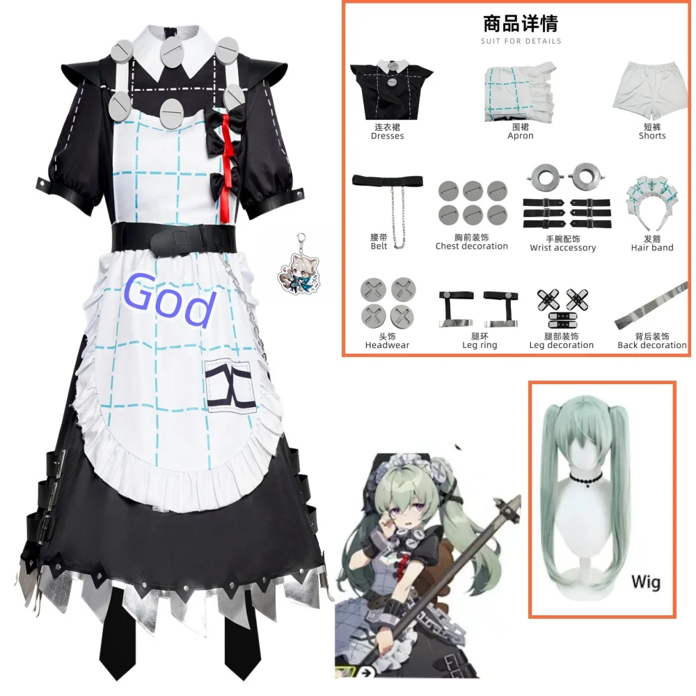 Game Zenless Zone Zero Corin Wickes Cosplay Costume Women Cute Maid Dress Party Suit Halloween Carnival Uniforms Custom Made
Game Zenless Zone Zero Corin Wickes Cosplay Costume Women Cute Maid Dress Party Suit Halloween Carnival Uniforms Custom Made