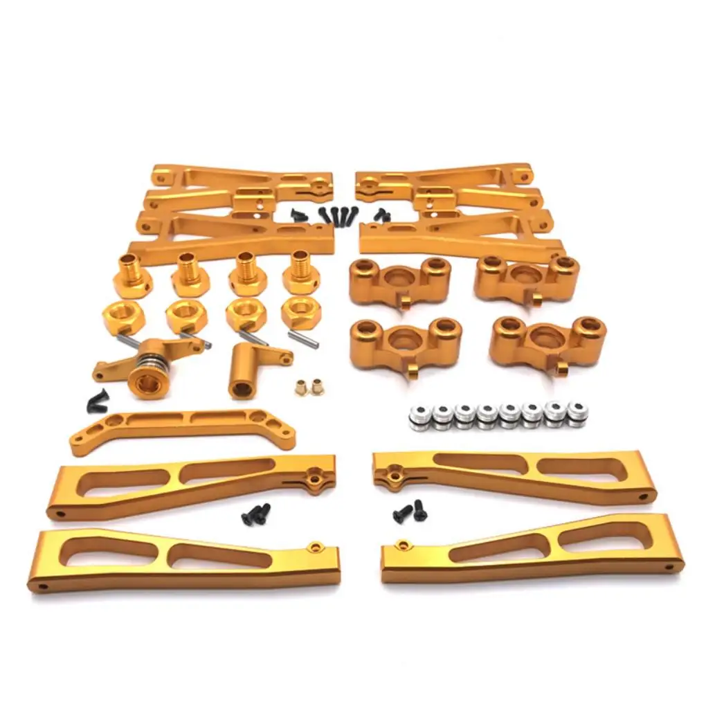 

RCGOFOLLOW 23piece Aluminum Alloy CNC Machined Front Rear Upper Suspension Arm For 1/10 Rc Front Rear Upper Suspension