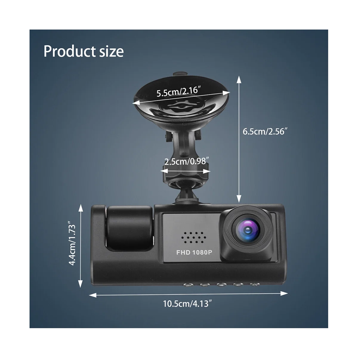 

Car DVR HD 1080P 3-Lens Inside Vehicle Dash CamThree Way Camera DVRs Recorder Video Registrator Dashcam