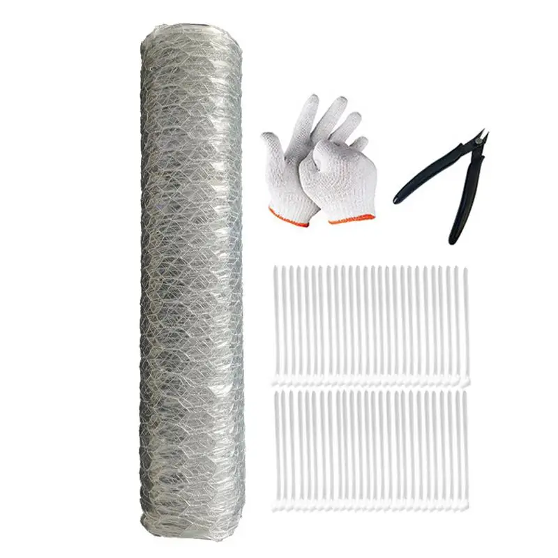 

Chicken Wire Mesh Garden Net Cage Wire Mesh Roll Poultry Mesh Fence Hexagonal Galvanized Chicken Fencing For Poultry Lawn Fence