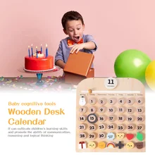 Montessori Wooden Desk Calendar Reusable Learning Teaching Aids Educational For Children Primary School Clever Board Kids Toys 
Montessori Wooden Desk Calendar Reusable Learning Teaching Aids Educational For Children Primary School Clever Board Kids Toys