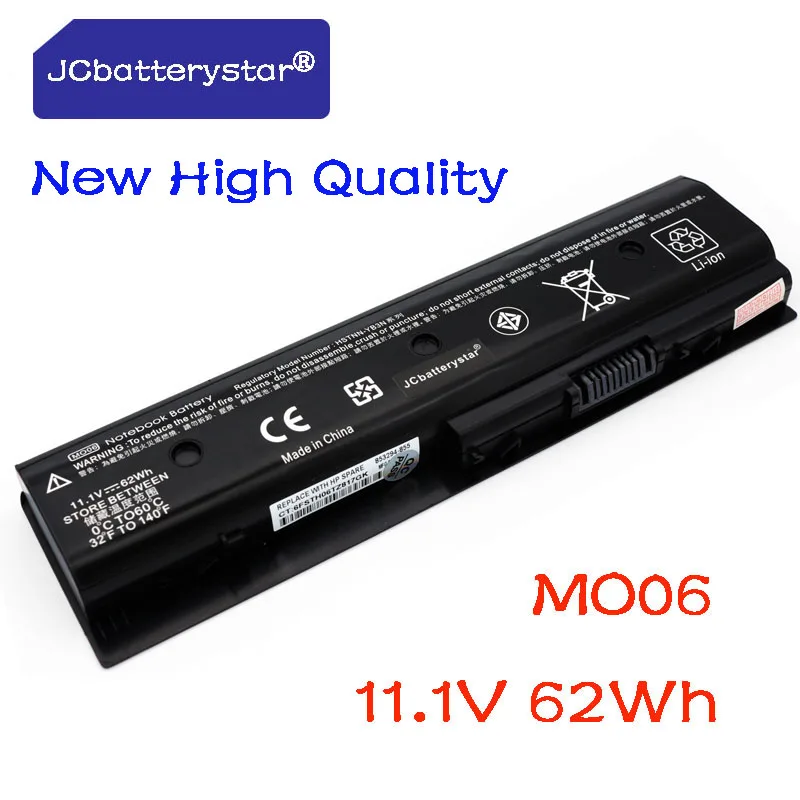 

JC new 11.1V 62WH Laptop Battery MO06 HSTNN-LB3N For HP Pavilion DV4-5000 DV6-7002TX 5006TX DV7-7000 Batteries 671567-421