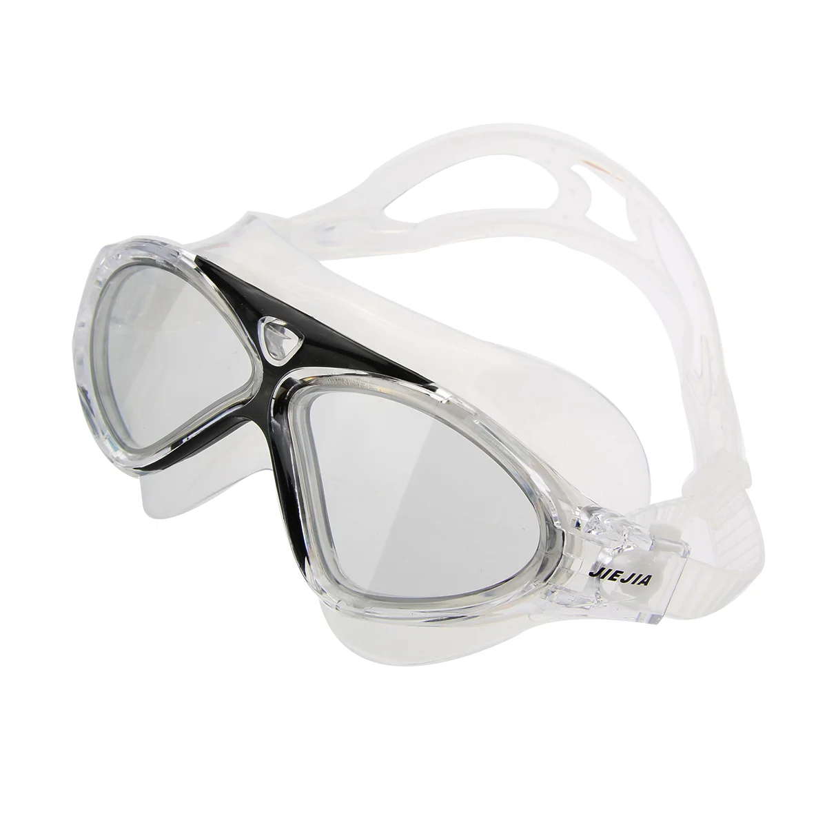 

Удобная оправа, большие линзы, противотуманные очки для плавания (прозрачные + черные)