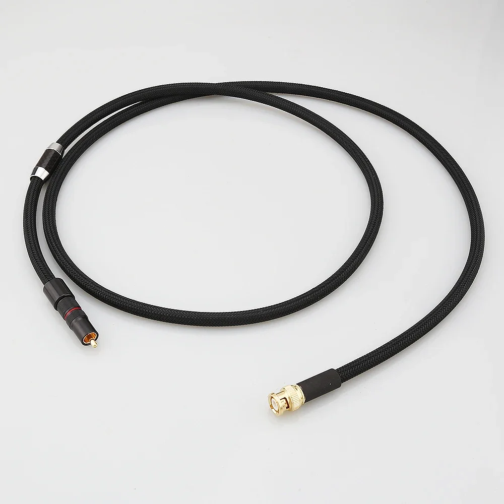 HI-End 75Ω Pure Solid Silver Digital Audio Coaxial Cable 18AWG Gold Plated RCA male to BNC male 75 ohm plug HIFI
HI-End 75Ω Pure Solid Silver Digital Audio Coaxial Cable 18AWG Gold Plated RCA male to BNC male 75 ohm plug HIFI