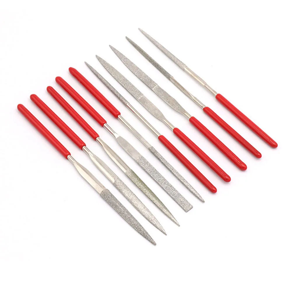 Needle File Set Needle Files 10 Pcs/Set With Non-slip Grips 3*140mm For Grinding For Metal/deburring Practical
Needle File Set Needle Files 10 Pcs/Set With Non-slip Grips 3*140mm For Grinding For Metal/deburring Practical