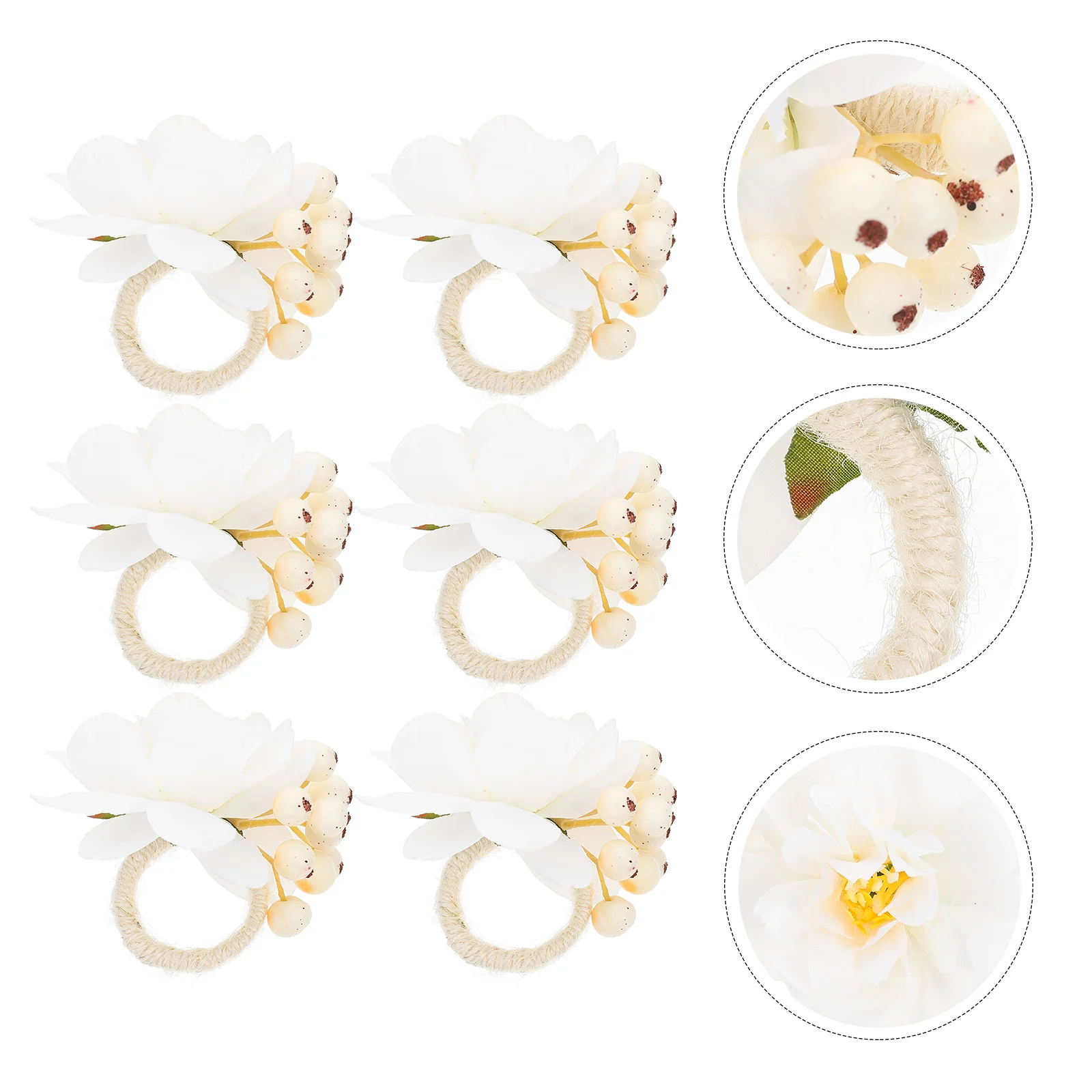 6 Pcs Napkin Ring Decor Hotel Buckle Flower Artificial Peach Blossom Rings Silk Cloth Holder Adornment
6 Pcs Napkin Ring Decor Hotel Buckle Flower Artificial Peach Blossom Rings Silk Cloth Holder Adornment