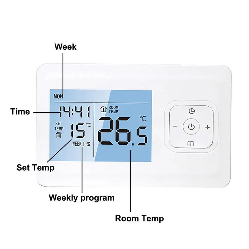 Home Electric Floor Heating Control System Professional Gas Boiler Room Heating Thermostat Temperature Controller 
Home Electric Floor Heating Control System Professional Gas Boiler Room Heating Thermostat Temperature Controller