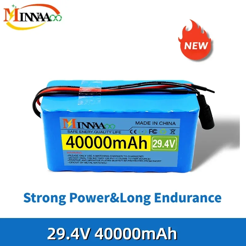 

24V 30Ah Electric Bike Moped 7S3P 18650 New Li-ion Battery Pack 29.4V 40000mAh Electric Scooter Li-Ion Battery Pack + 2A Charger