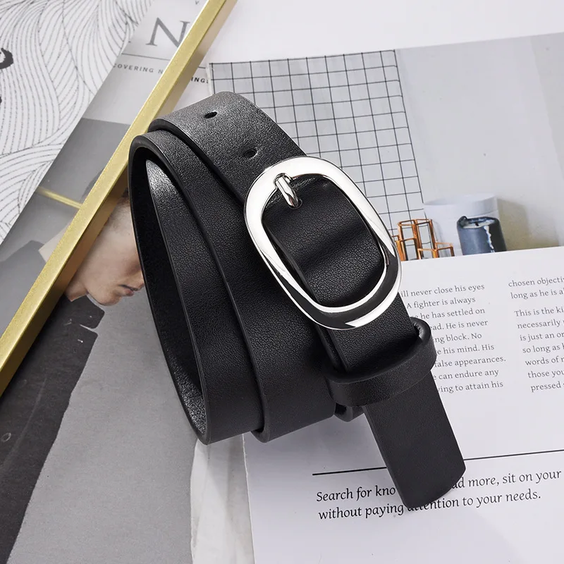 New Fashion Trend Oval Silver Button Women's Belt Versatile Personalized Simple Solid Color Jeans Casual Pants Decorative Belt
New Fashion Trend Oval Silver Button Women's Belt Versatile Personalized Simple Solid Color Jeans Casual Pants Decorative Belt