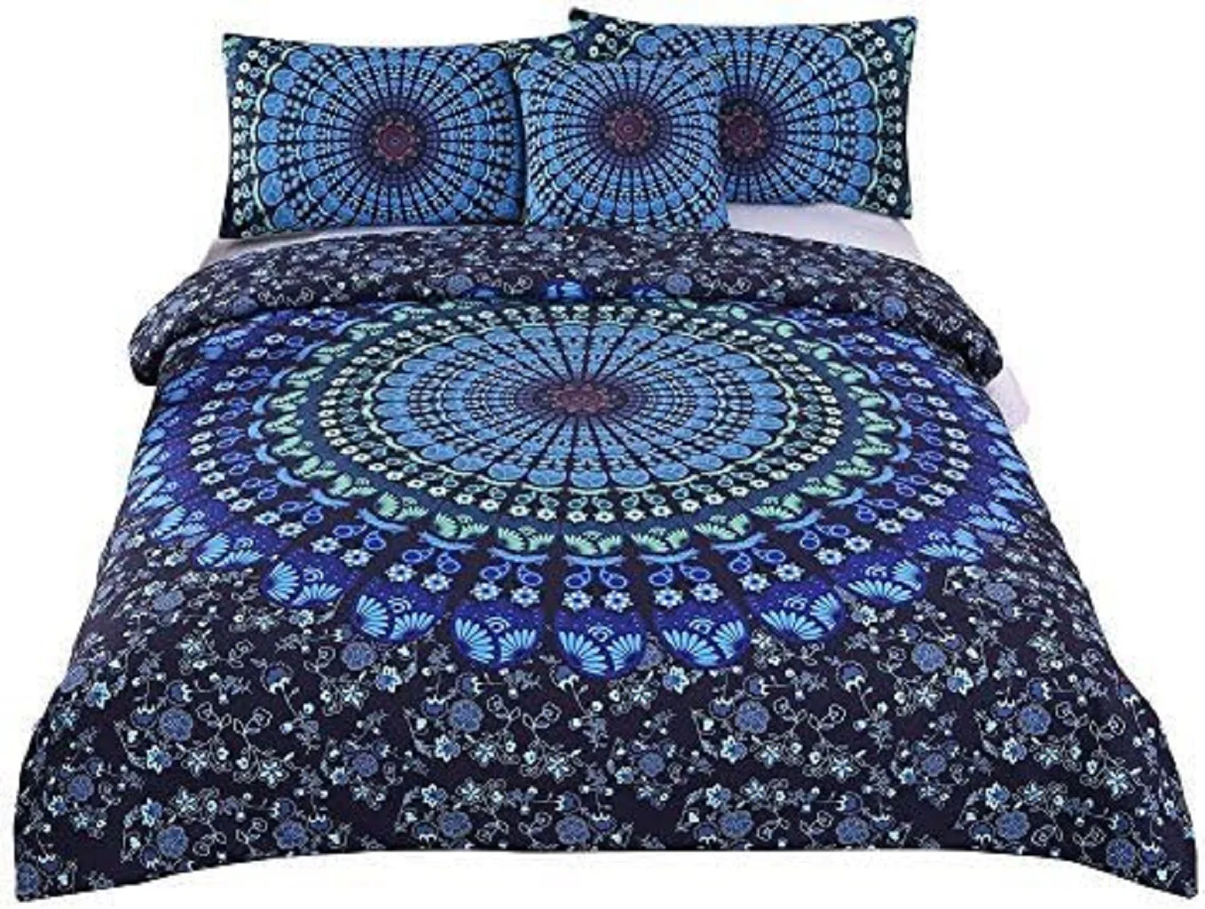 Boho Duvet Cover Blue Mandala Comforter Cover Bohemian Bedding Set Hippie Chic Bed Set Twin Size for Kids Boys Girls
Boho Duvet Cover Blue Mandala Comforter Cover Bohemian Bedding Set Hippie Chic Bed Set Twin Size for Kids Boys Girls