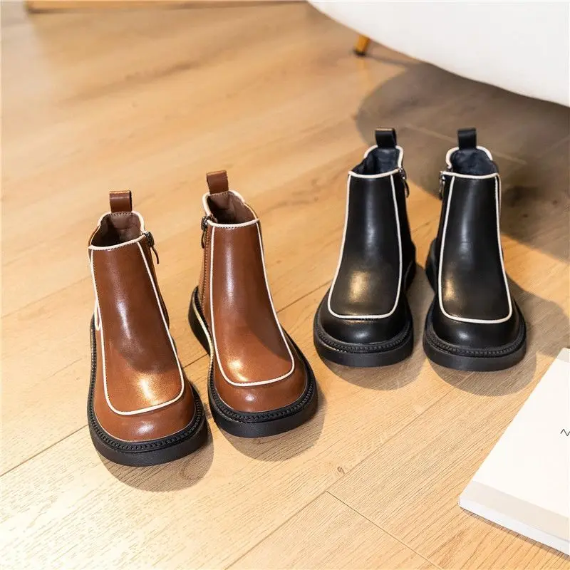 

Martin Boots British Style 2023 New Winter Plus Cashmere Ankle Boots Girl Handsome Foreign Style High Top Two Cotton Shoes Girl
