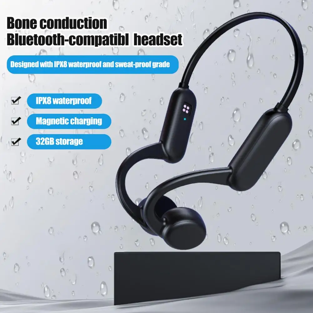 Беспроводные наушники с костной проводимостью, с ушным крючком, водонепроницаемые, с шумоподавлением, с Hi-Fi звуком, совместимые с Bluetooth, спортивные наушники 5,0
Беспроводные наушники с костной проводимостью, с ушным крючком, водонепроницаемые, с шумоподавлением, с Hi-Fi звуком, совместимые с Bluetooth, спортивные наушники 5,0