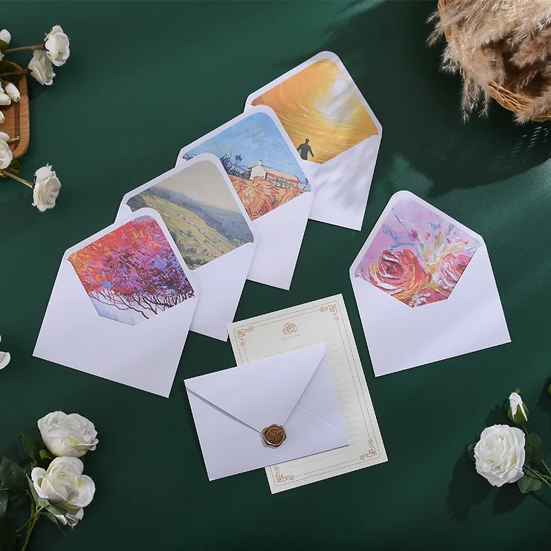 5pcs/set 10X7.5CM Vintage Envelopes Classic Van Gogh Oil Painting And Plant Artistic Envelopes For Letters Wedding Invitation
5pcs/set 10X7.5CM Vintage Envelopes Classic Van Gogh Oil Painting And Plant Artistic Envelopes For Letters Wedding Invitation