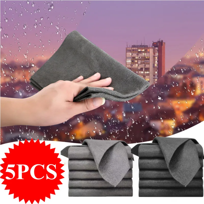 5PCS Thickened Magic Cleaning Cloth Reusable Microfiber Washing Rags Glass Mirror Wipe Towel For Kitchen Bathroom Clean Cloth
5PCS Thickened Magic Cleaning Cloth Reusable Microfiber Washing Rags Glass Mirror Wipe Towel For Kitchen Bathroom Clean Cloth