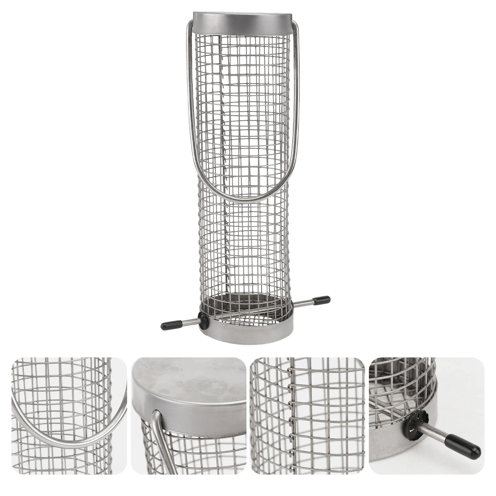 Bird Feeder Suspension Hook Type Bird Feeder Stainless Bird Feeder Outdoor Hanging Feeding Cage Bird Feeding Tool Silver
Bird Feeder Suspension Hook Type Bird Feeder Stainless Bird Feeder Outdoor Hanging Feeding Cage Bird Feeding Tool Silver