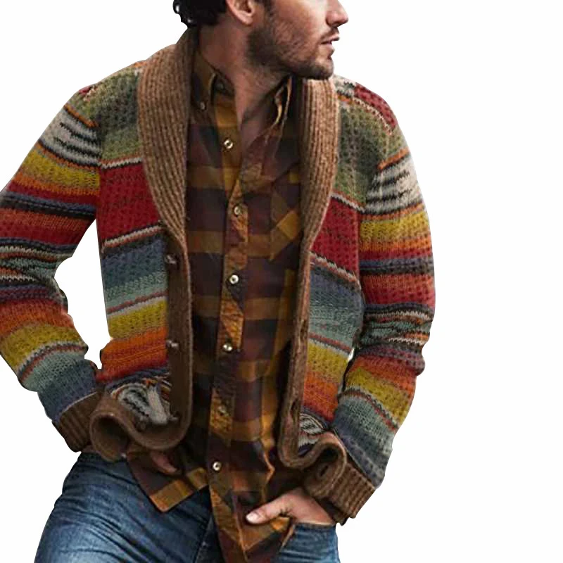 

Checked Shirt Men's Long Sleeve Keep Warm for Autumn