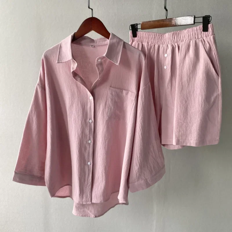 Women Autumn Casual Set Korean Style Outfit Girls Fashion Retro Plus-size Shirt Tops and Shorts Two Piece Sets Women Party Suits
Women Autumn Casual Set Korean Style Outfit Girls Fashion Retro Plus-size Shirt Tops and Shorts Two Piece Sets Women Party Suits