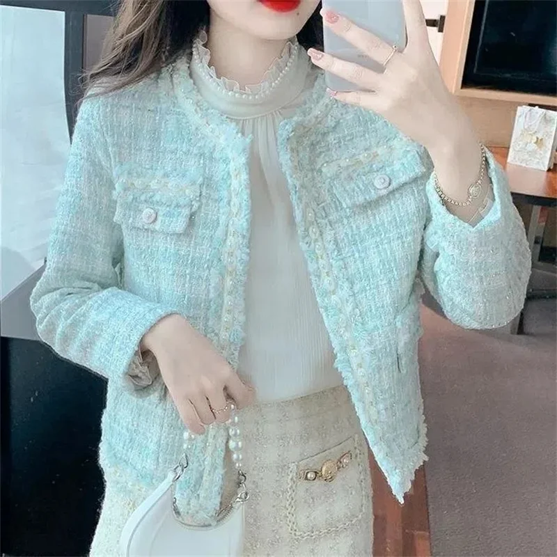 Small Fragrant Tweed Short Coat Women's Spring And Autumn Jacket 2023 New Outcoat Female High Sense Ladies Overwear Trend Tops
Small Fragrant Tweed Short Coat Women's Spring And Autumn Jacket 2023 New Outcoat Female High Sense Ladies Overwear Trend Tops
