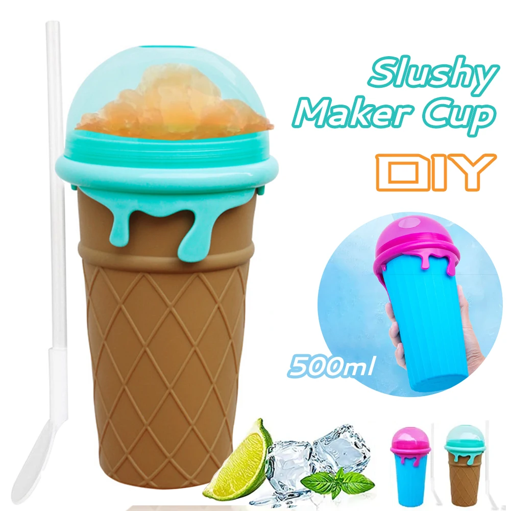 500ML Slushy Cup Summer Squeeze Homemade Juice Water Bottle Quick-Frozen Smoothie Sand Cup Pinch Fast Cooling Magic Ice Cream
500ML Slushy Cup Summer Squeeze Homemade Juice Water Bottle Quick-Frozen Smoothie Sand Cup Pinch Fast Cooling Magic Ice Cream