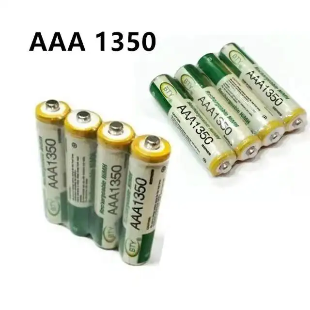 2023 New AAA1350 battery 1800 mAh 3A Rechargeable battery NI-MH 1.2 V AAA battery for Clocks, mice, computers, toys so on
2023 New AAA1350 battery 1800 mAh 3A Rechargeable battery NI-MH 1.2 V AAA battery for Clocks, mice, computers, toys so on