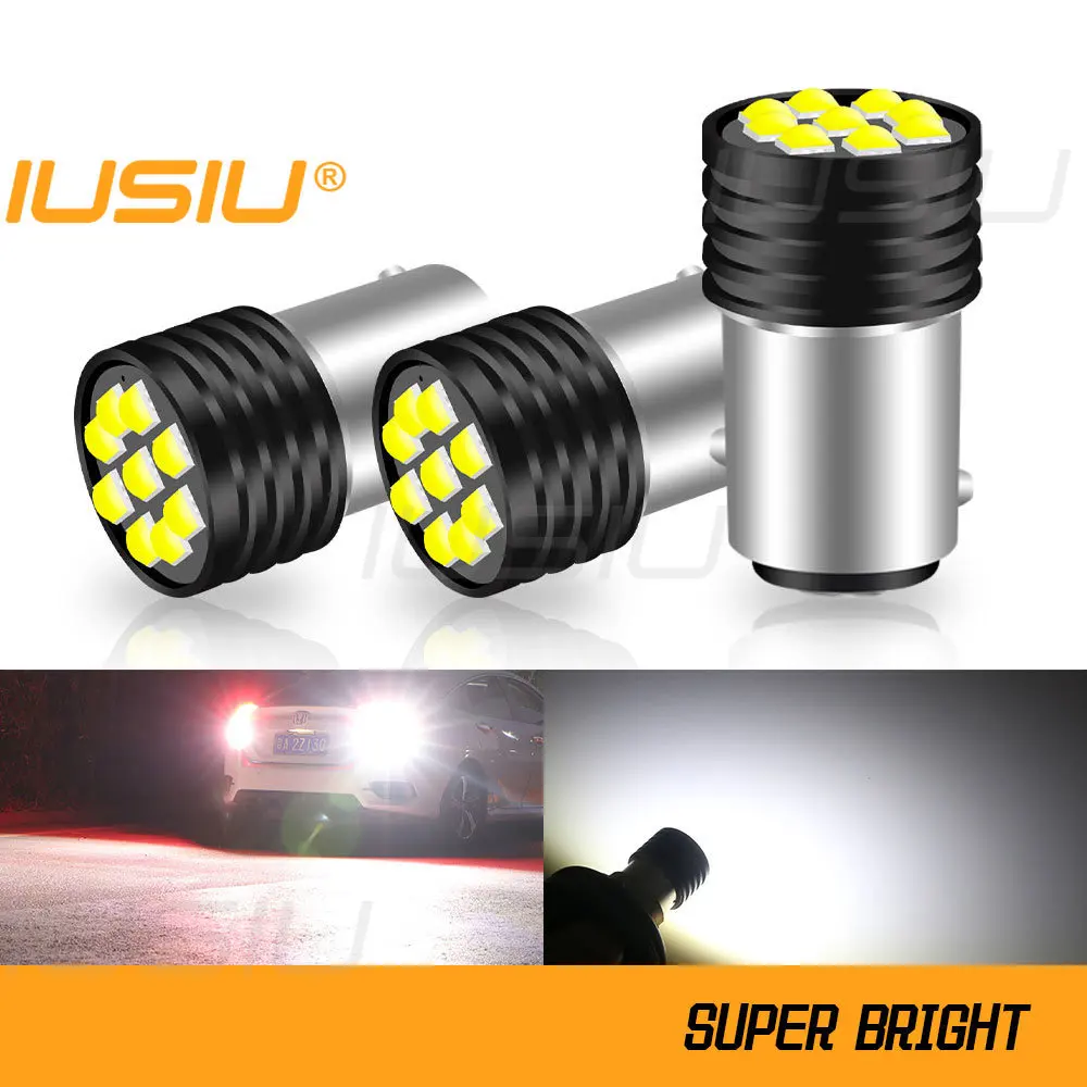 

IUSIU 1x P21W Led 1156 Bulb 1157 R10W S25 BAY15D R5W BA15S P21/5W Brake Reverse Turn Signal Parking Tail Backup Lamp Car Light