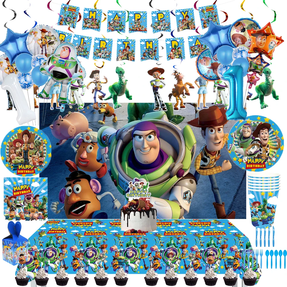 Disney Toy Story Birthday Party Supplies Balloon Bouquet Plates Cups Napkin Cake Topper Tablecloth Kids Baby Shower Party Decor
Disney Toy Story Birthday Party Supplies Balloon Bouquet Plates Cups Napkin Cake Topper Tablecloth Kids Baby Shower Party Decor