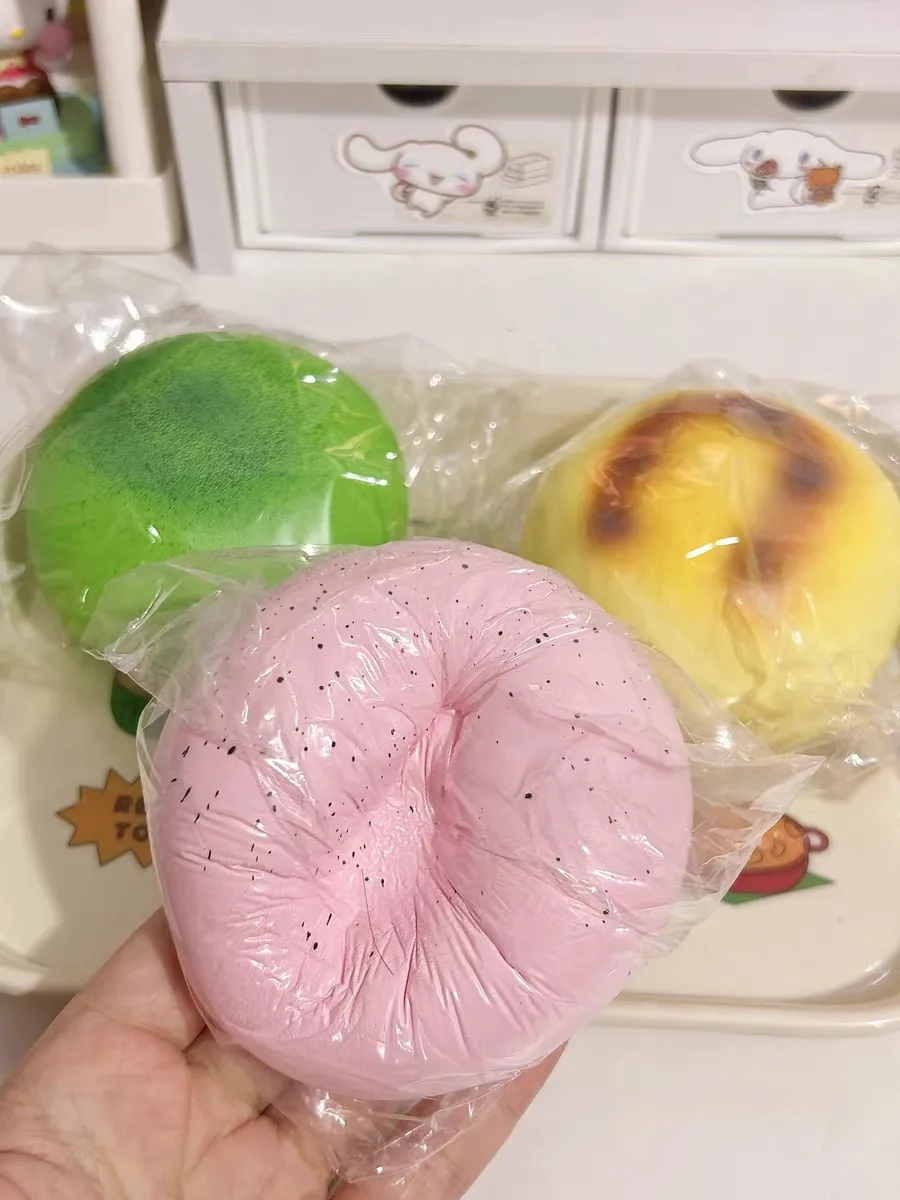 

Squishy Toy Slow Rising Simulation Food Sakura Bun Matcha Bread Fidget Toy Squishy Toy Hand Relax Stress Release Gift