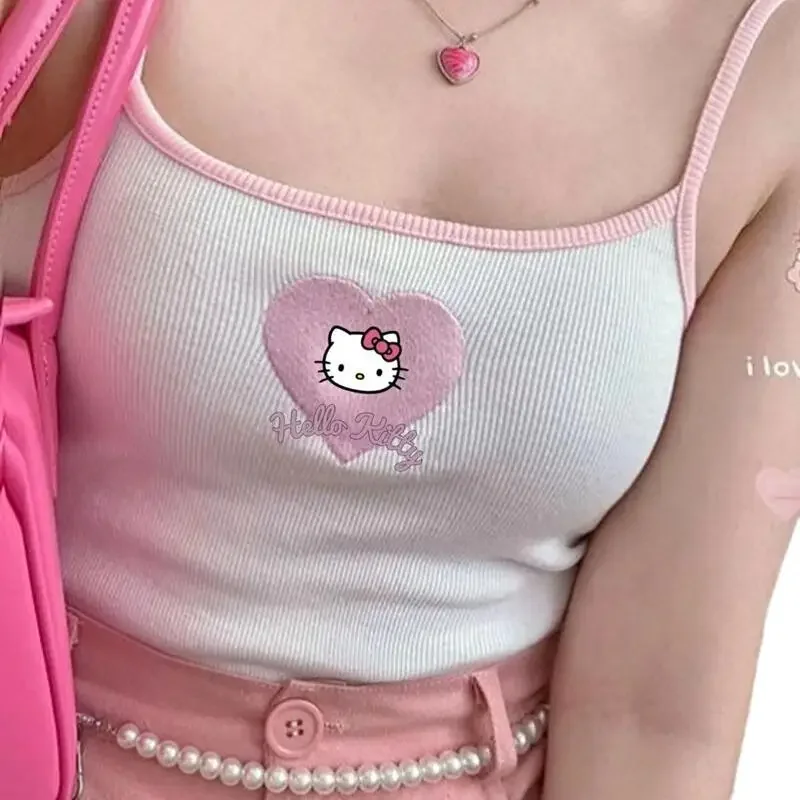 Sanrio, Hello Kitty Camisole Miniso аниме мультфильм милый Cinnamoroll Kuromi Kawaii вышивка мода Camisole Girls праздничные подарки
Sanrio, Hello Kitty Camisole Miniso аниме мультфильм милый Cinnamoroll Kuromi Kawaii вышивка мода Camisole Girls праздничные подарки