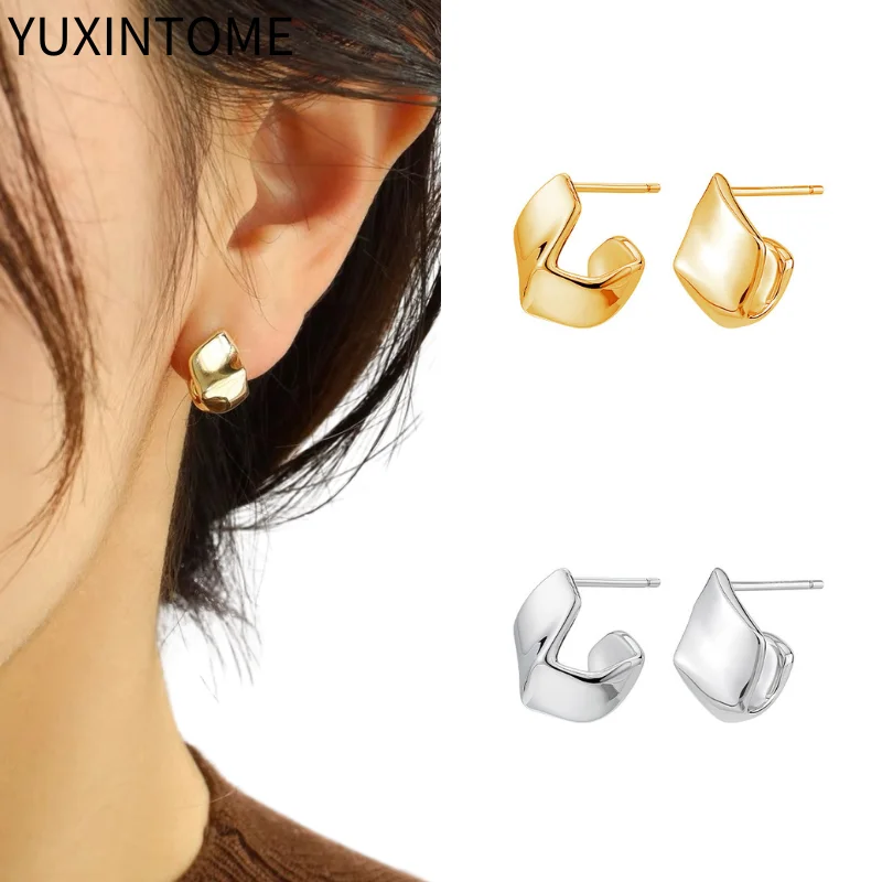 925 Sterling Silver Ear Needle Irregular Stud Earrings For Women European & American Minimalist Earring Luxury Fine Jewelry Gift
925 Sterling Silver Ear Needle Irregular Stud Earrings For Women European & American Minimalist Earring Luxury Fine Jewelry Gift