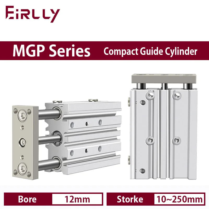 MGPM12 MGPL12 MAPA12 Compact guide cylinder Thin Three axis air pneumatic cylinder with guide rod bore 12mm stroke 10-150mm
MGPM12 MGPL12 MAPA12 Compact guide cylinder Thin Three axis air pneumatic cylinder with guide rod bore 12mm stroke 10-150mm