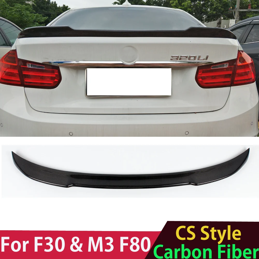 F30 & M3 F80 CS Style Carbon Fiber Rear Trunk Spoiler Wing for BMW 3 Series F30 320i 328i 330i 335i 2012-2018
F30 & M3 F80 CS Style Carbon Fiber Rear Trunk Spoiler Wing for BMW 3 Series F30 320i 328i 330i 335i 2012-2018