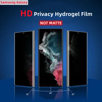 3pcs HD Privacy Hydrogel Film For Samsung Galaxy S22/S23 Ultra Anti Spy Screen Protector For Galaxy S24 Ultra Protective Film