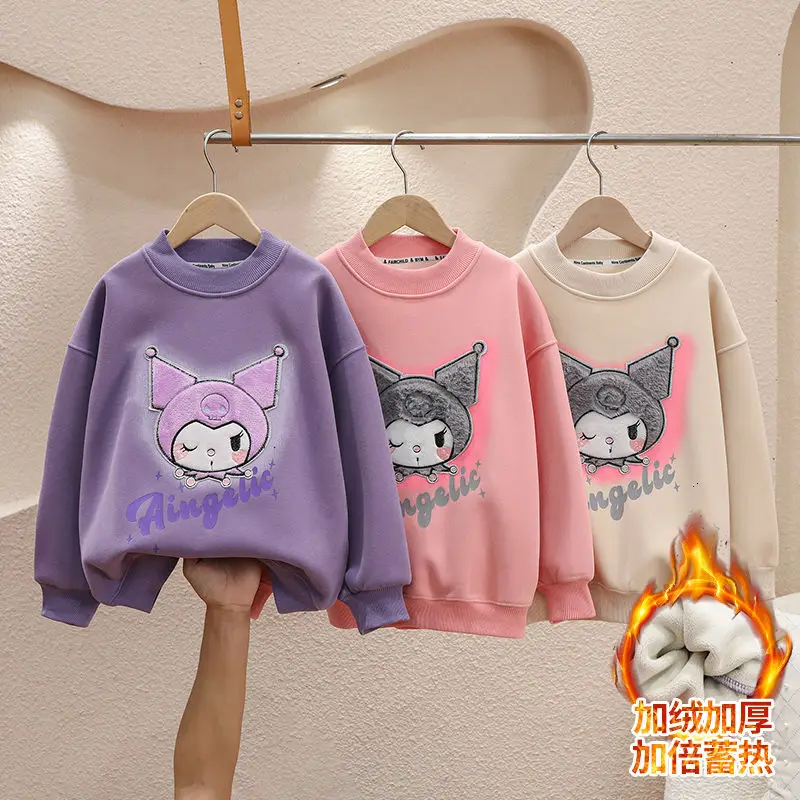 Sanrio Children Sweatshirt Kuromi Cute Kawaii Cartoon Autumn Winter Student Outdoor Warm Hooded Thickened Clothes Toys Girls
Sanrio Children Sweatshirt Kuromi Cute Kawaii Cartoon Autumn Winter Student Outdoor Warm Hooded Thickened Clothes Toys Girls