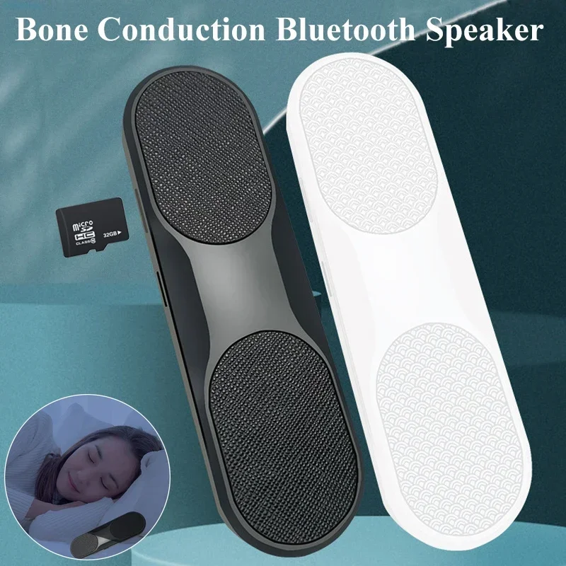 

Pocket Bluetooth Speaker Bone Conduction Wireless Stereo Soundbar Under White Noise Improve Sleep Pillow Music Box Built-in