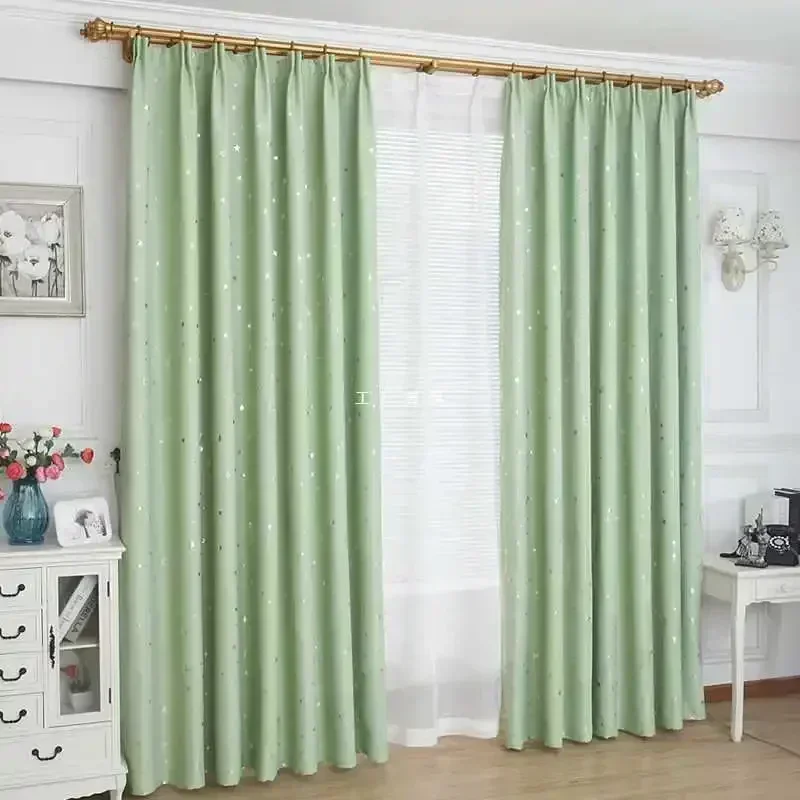 

22673-SB- Foral Blackout Curtains for Bedroom Living Room Luxury Hall Window Blackout Curtain for Kitchen