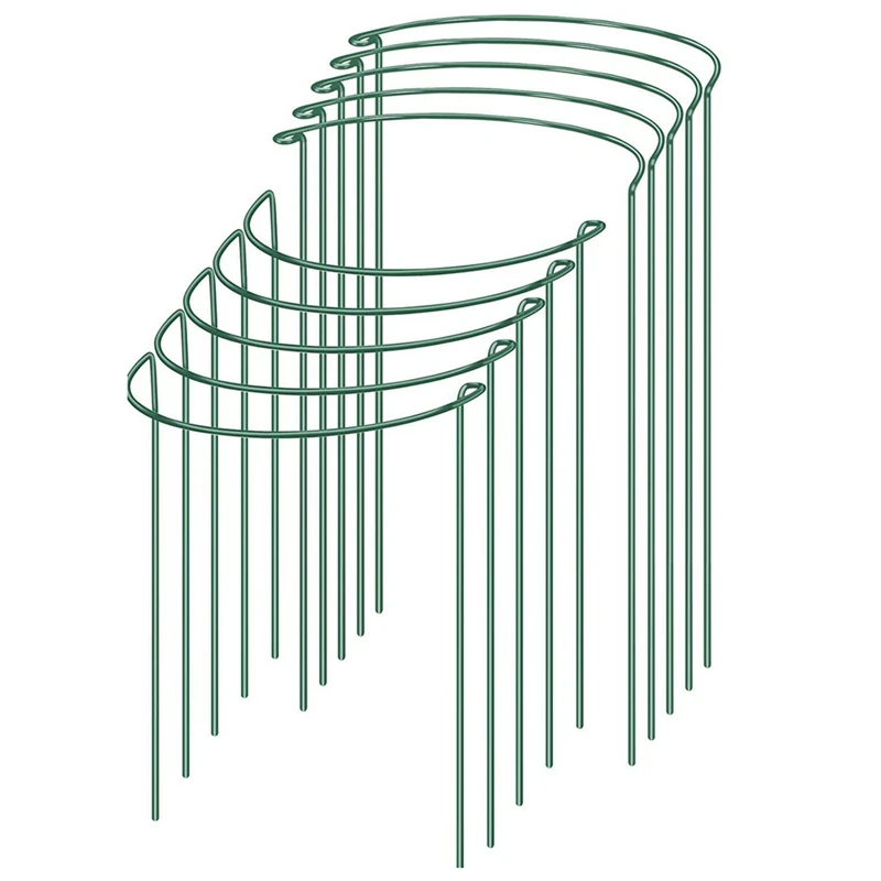 Garden Plant Support Stake, Heavy Duty Interconnecting Semi-Circular Peony Support Ring Cage, Plant Support Rack(10Pcs)
Garden Plant Support Stake, Heavy Duty Interconnecting Semi-Circular Peony Support Ring Cage, Plant Support Rack(10Pcs)