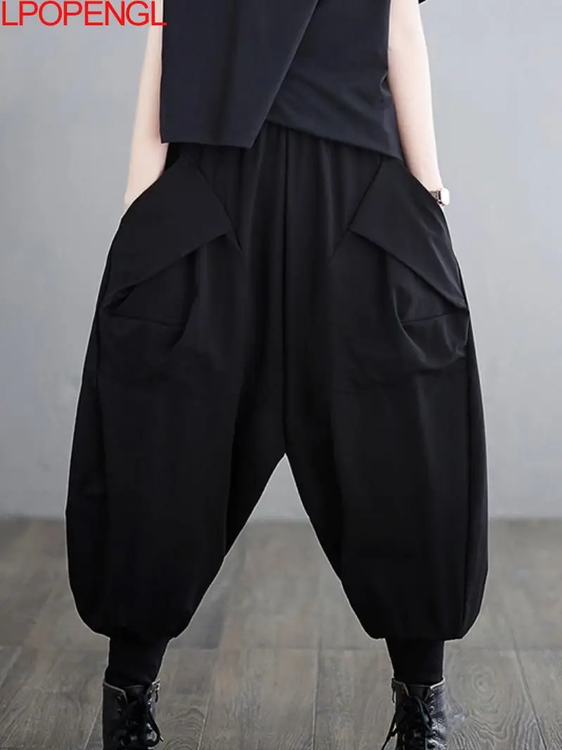 Woman Solid Color Oversized Streetwear Pants 2023 Spring And Autumn Casual Korean Loose Elastic Waist Pleatedankle-length Pants
Woman Solid Color Oversized Streetwear Pants 2023 Spring And Autumn Casual Korean Loose Elastic Waist Pleatedankle-length Pants