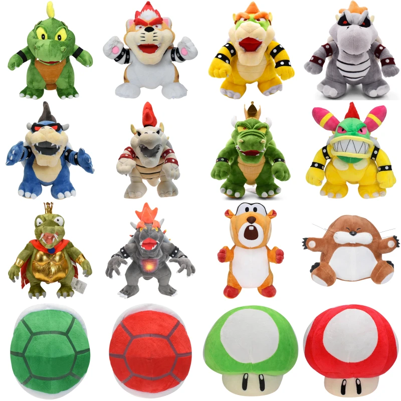Kawaii Mario Bros Green Bowser Meowser Mushroom Hat Soft Plush Toys Cute Anime Luigi Koopa Troopa King K.Rool Yoshi Peluche Doll
Kawaii Mario Bros Green Bowser Meowser Mushroom Hat Soft Plush Toys Cute Anime Luigi Koopa Troopa King K.Rool Yoshi Peluche Doll