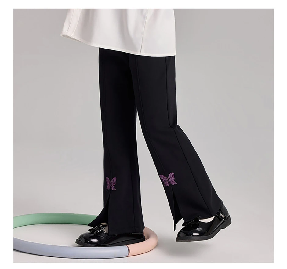 بنطلون ديف بيلا الربيعي للفتيات مع تطريز، جينز كاجوال عصري بخصر مطاطي وقصة واسعة من الأسفل، بنطلون رسمي للحفلات للأطفال DK1261146 بنطلون ديف بيلا الربيعي للفتيات مع تطريز، جينز كاجوال عصري بخصر مطاطي وقصة واسعة من الأسفل، بنطلون رسمي للحفلات للأطفال DK1261146