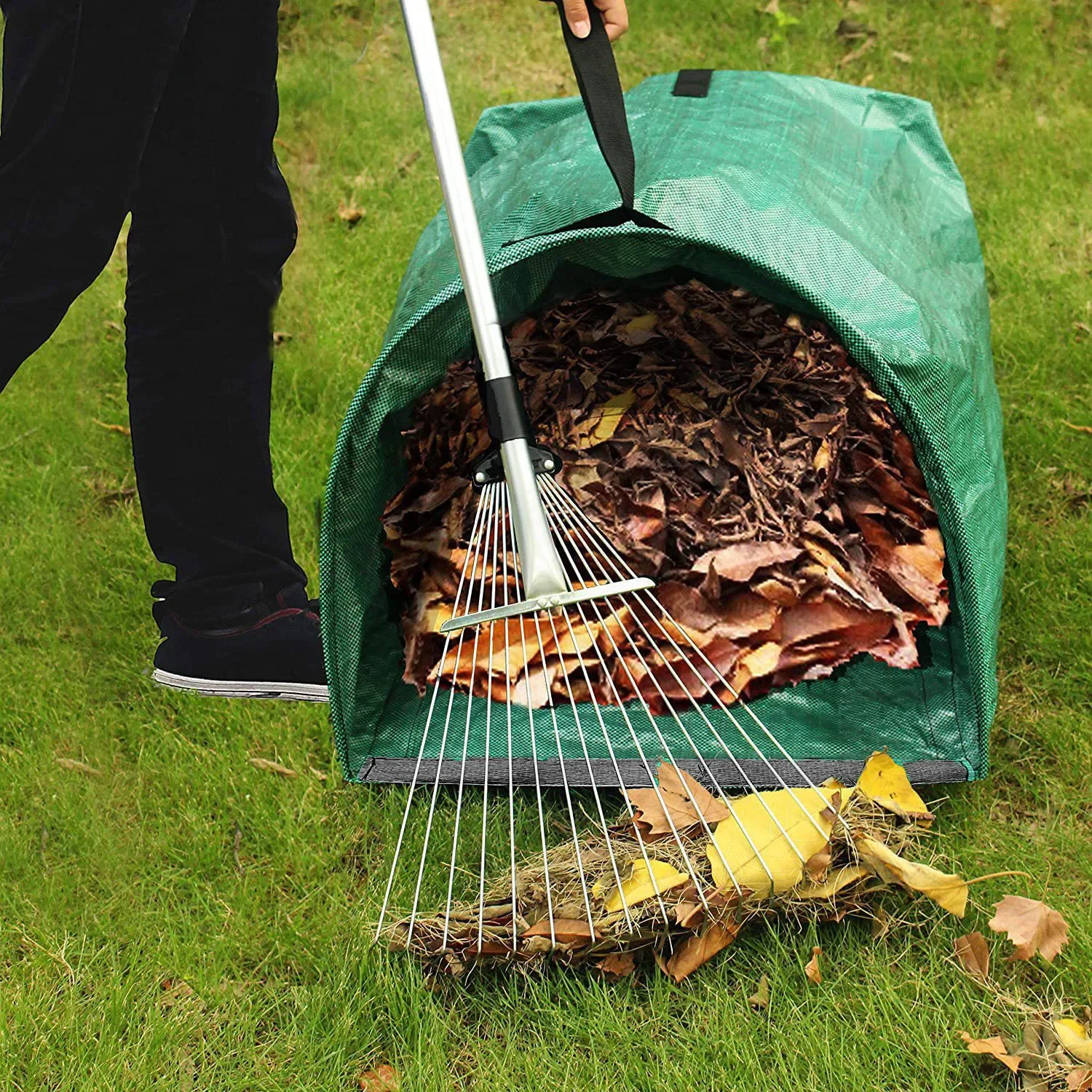 Garden leaf bag, corrosion-resistant and environmentally friendly, leaf storage bag, large capacity garden weed cleaning bag
Garden leaf bag, corrosion-resistant and environmentally friendly, leaf storage bag, large capacity garden weed cleaning bag