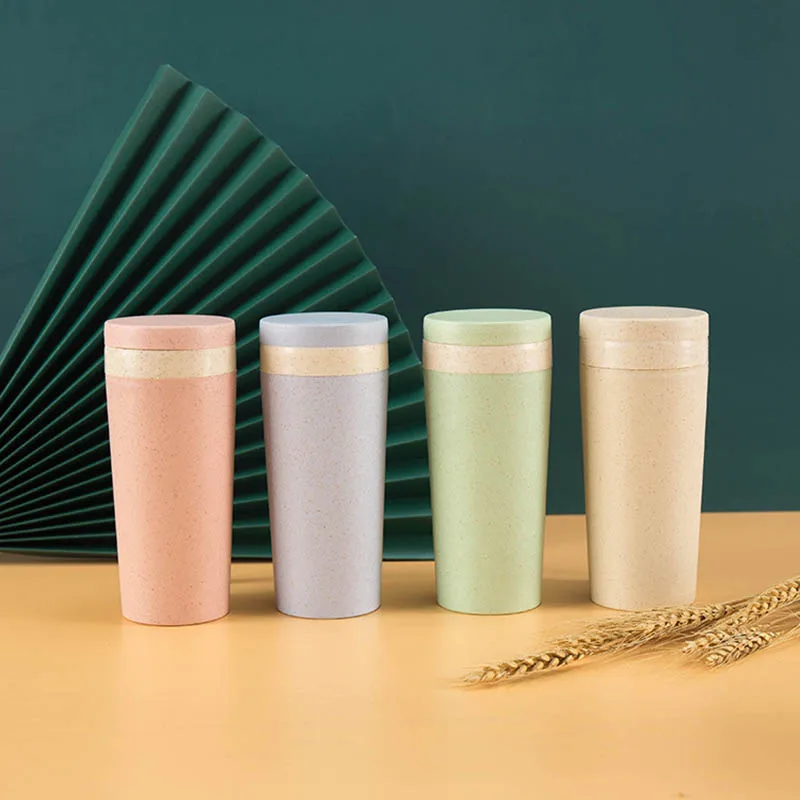 1pc 350ml Wheat Straw Double Insulated Cup Mug Eco-Friendly Travel Portable Tumbler With Lid Logo-Printable 4 Colors
1pc 350ml Wheat Straw Double Insulated Cup Mug Eco-Friendly Travel Portable Tumbler With Lid Logo-Printable 4 Colors