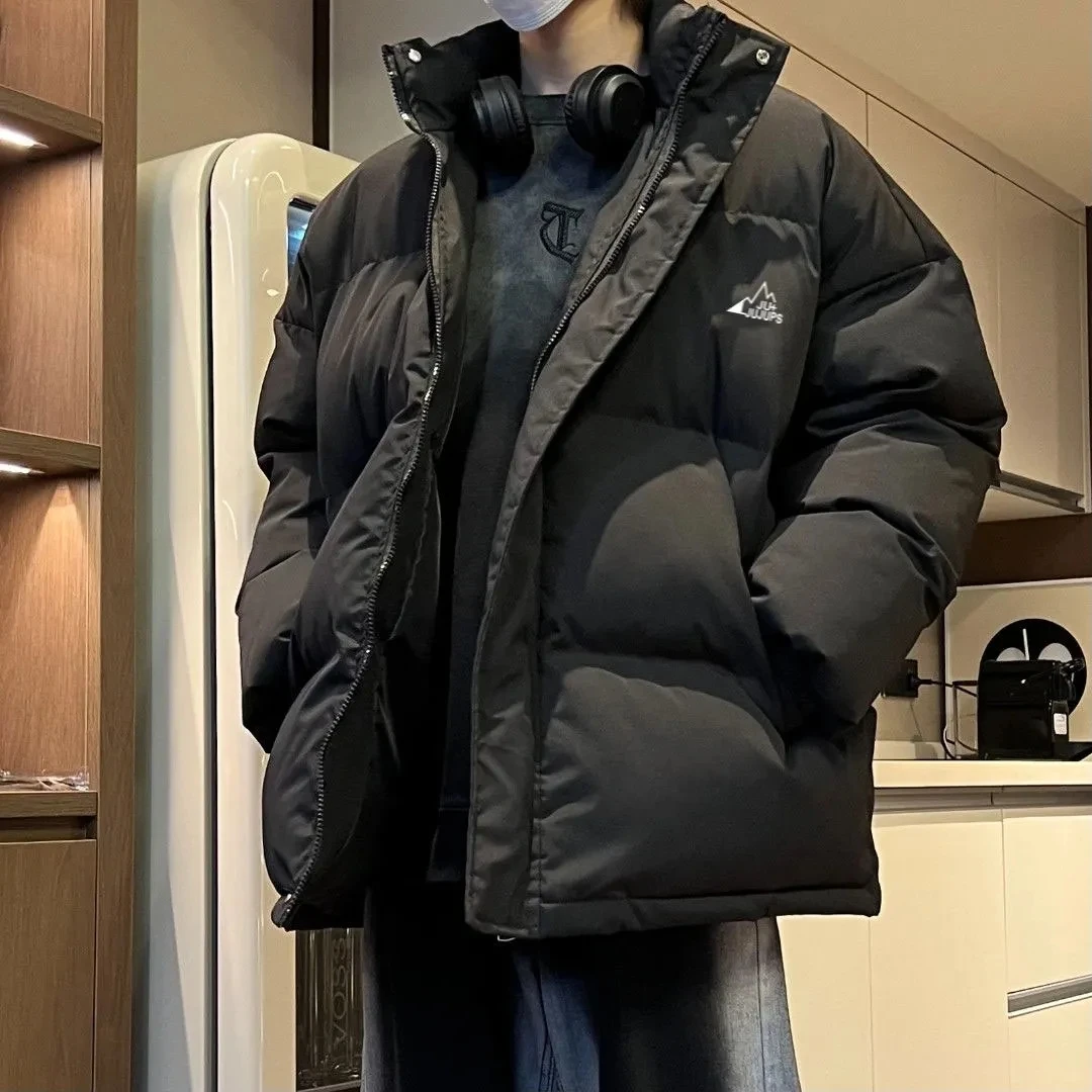 Autumn Winter Cotton Men's Thickened Couple Loose Peplum Standing Collar Cotton Clothes Warm Trendy Jacket Solid Print
Autumn Winter Cotton Men's Thickened Couple Loose Peplum Standing Collar Cotton Clothes Warm Trendy Jacket Solid Print
