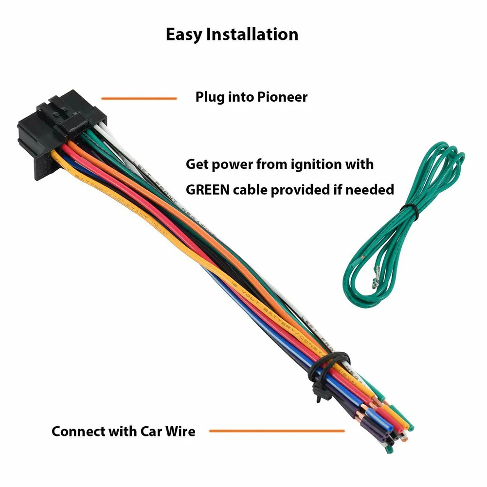 16Pins Car Radio Plug Stereo Wiring Harness For 2003-2009 Pioneer DEH Models Radio Stereo CD Player Plug Wire Harness Accessory
16Pins Car Radio Plug Stereo Wiring Harness For 2003-2009 Pioneer DEH Models Radio Stereo CD Player Plug Wire Harness Accessory