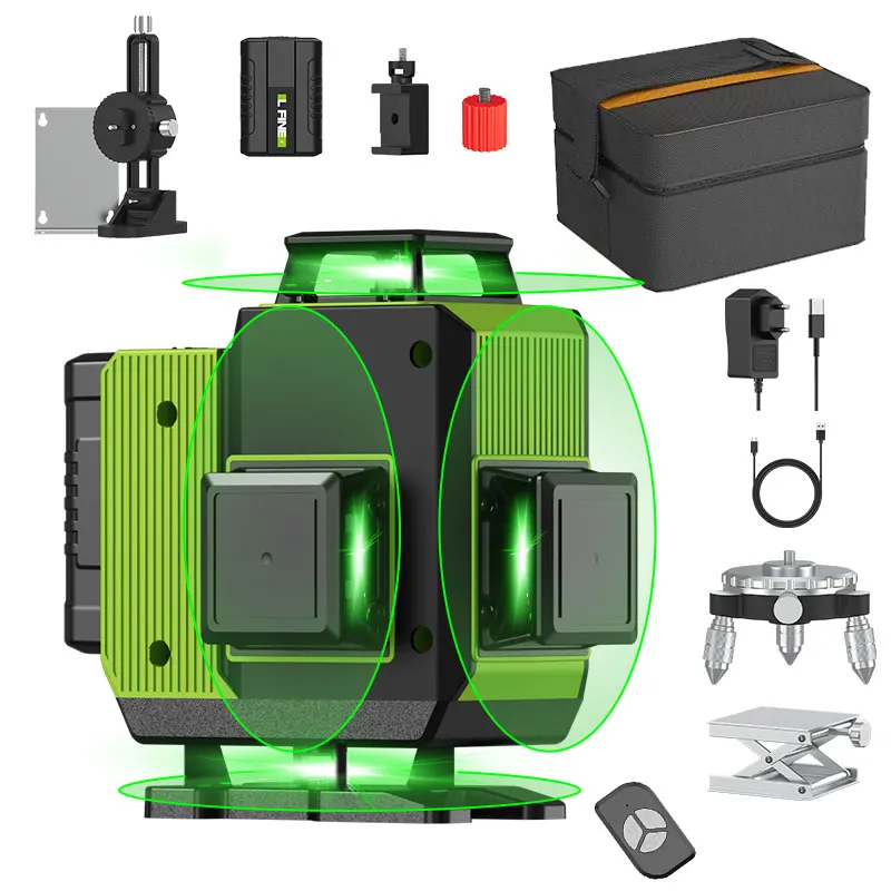 LFINE 4D 16 Lines Laser Level: Cross Laser 360, Nivel Laser Construction Tools Essential, LLX-07-Set
LFINE 4D 16 Lines Laser Level: Cross Laser 360, Nivel Laser Construction Tools Essential, LLX-07-Set