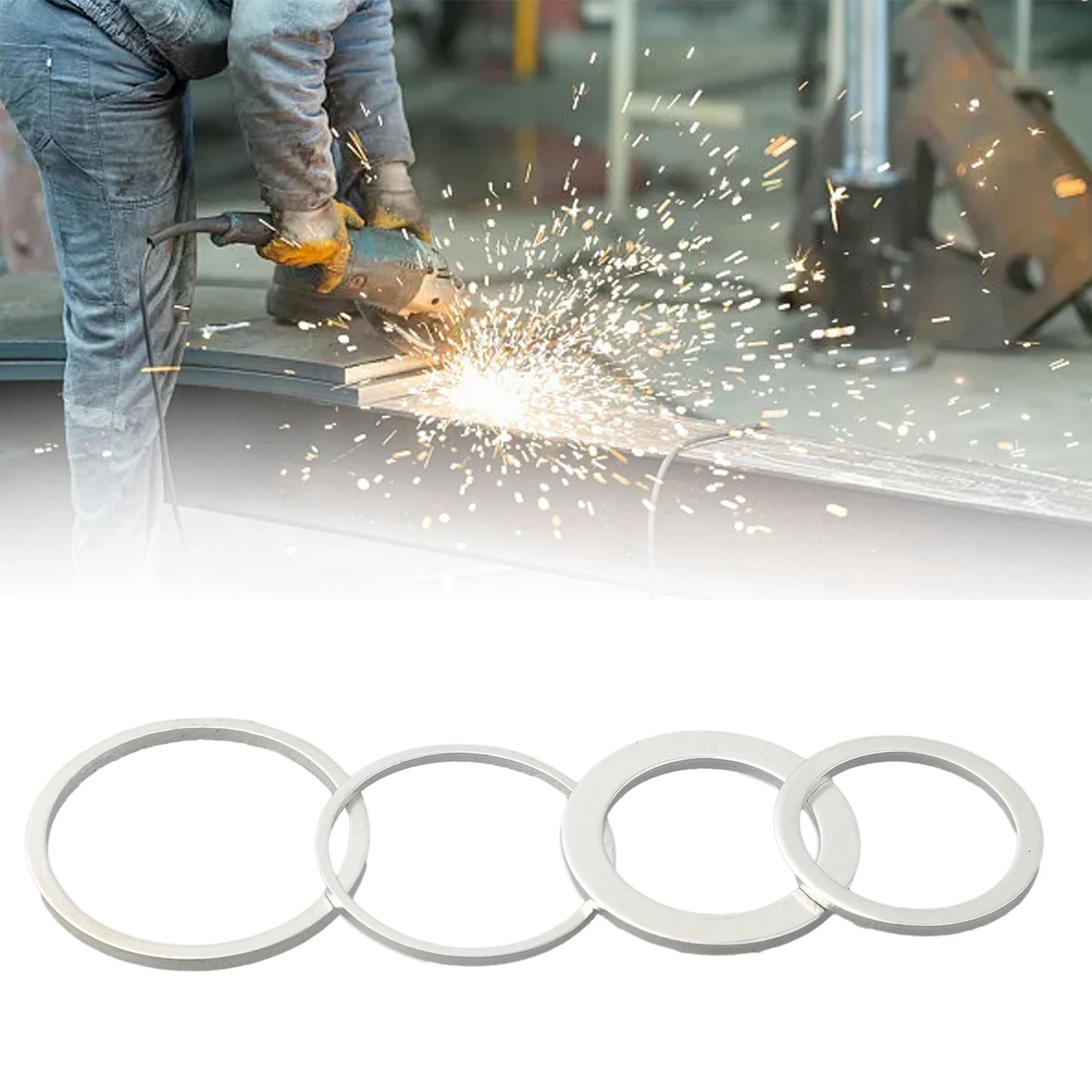 Circular Saw Ring Metal Reduction Ring Replacement Silver 4 Sizes Conversion Ring For Circular Saw Blade Durable
Circular Saw Ring Metal Reduction Ring Replacement Silver 4 Sizes Conversion Ring For Circular Saw Blade Durable