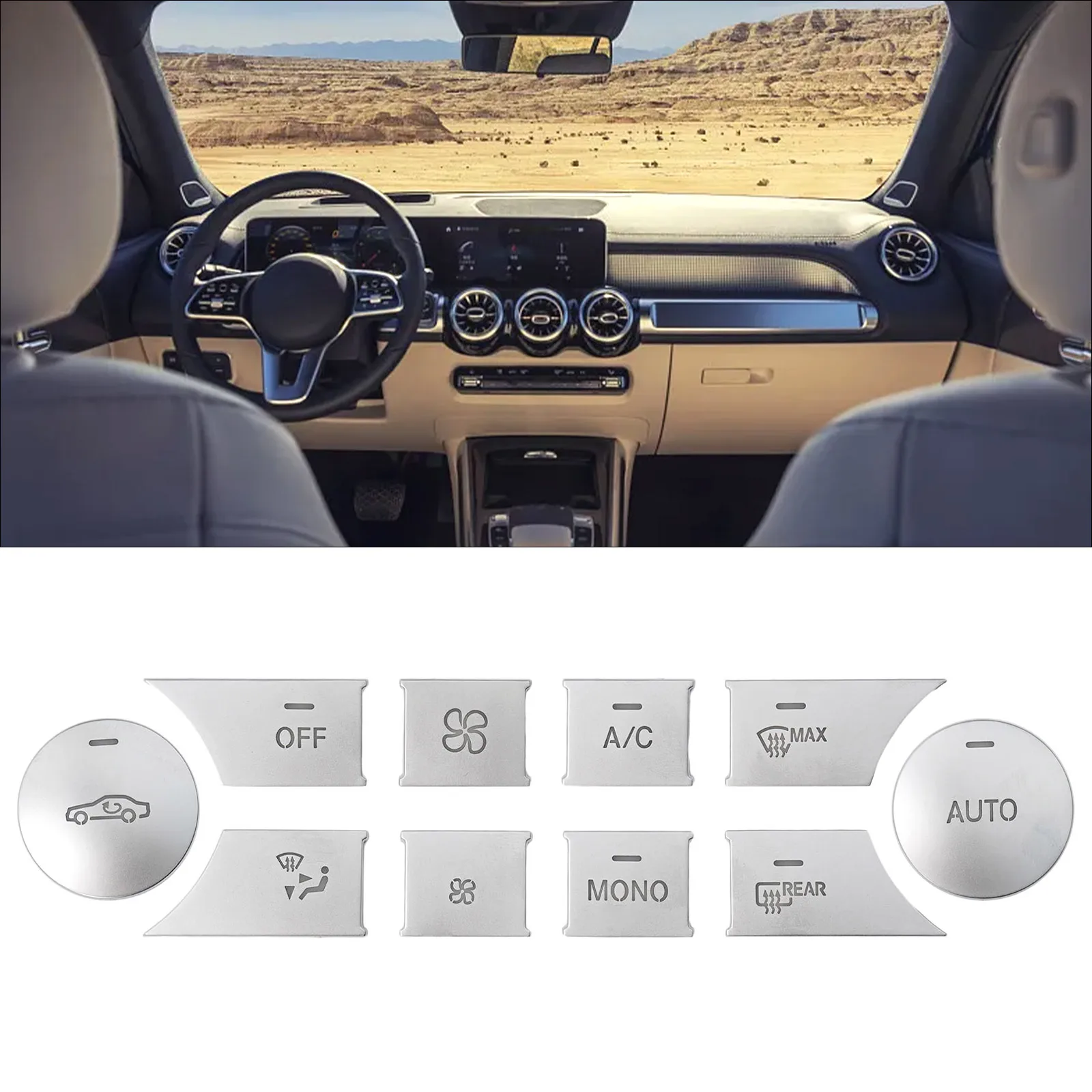 Parts Button Cover Sticker Accessories Air AC Button Cover For Mercedes-Benz C GLK Trim 10pcs/set Center Console
Parts Button Cover Sticker Accessories Air AC Button Cover For Mercedes-Benz C GLK Trim 10pcs/set Center Console