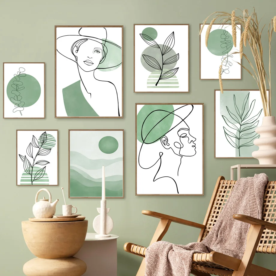 Line Hat Girl Green Color Leaves Sun Wall Art Canvas Painting AbstractPosters Living Room Decor And Prints Home Wall Pictures
Line Hat Girl Green Color Leaves Sun Wall Art Canvas Painting AbstractPosters Living Room Decor And Prints Home Wall Pictures