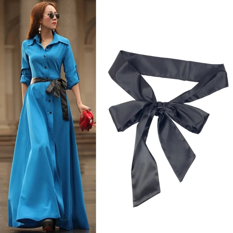 Stylish Ribbon Belt for Women Long Sash Fashionable and Unique Accessory Trendy Ribbon Belts Versatile Sash Waist Tie
Stylish Ribbon Belt for Women Long Sash Fashionable and Unique Accessory Trendy Ribbon Belts Versatile Sash Waist Tie